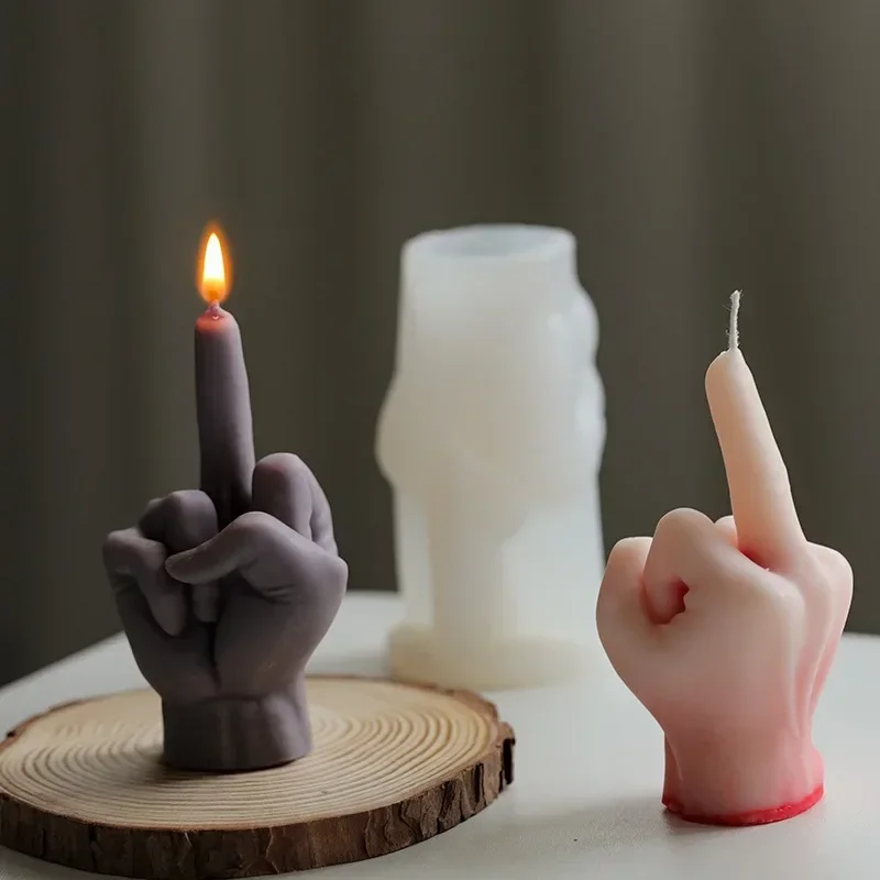 Art Craft Gift Ideas - 3D Middle Finger Silicone Mold for