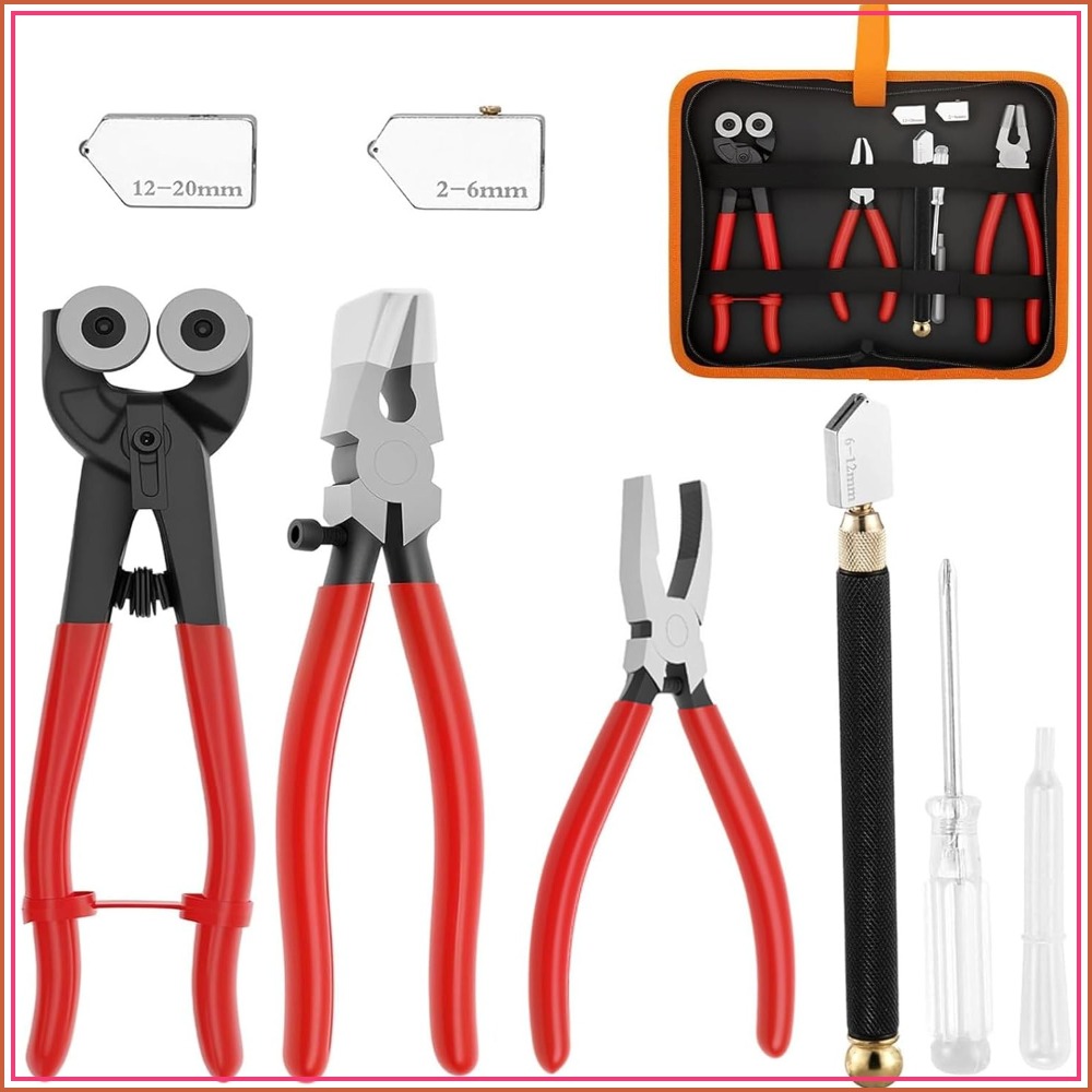 Leather Tooling Kit - 10PCS Glass Cutting Tool Kit, 2-20mm