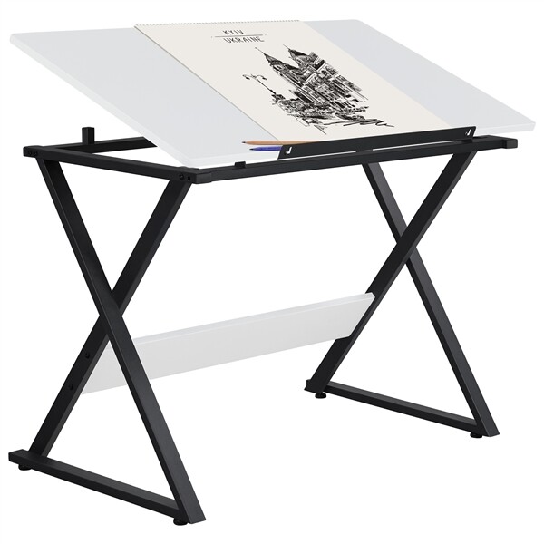 Art & Craft Paper Quilling - Art Desk Drafting Table Craft Work