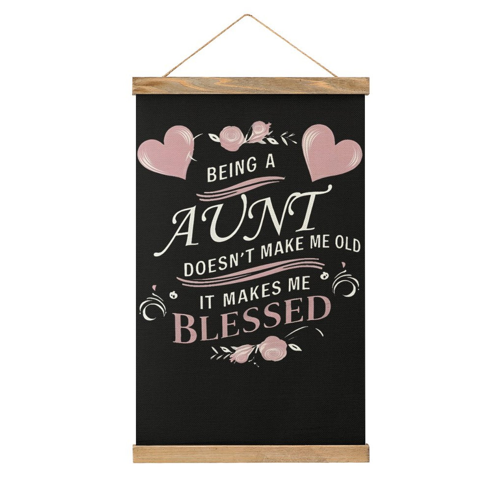 Art Craft Quotes - Vintage Aunt Blessed Quote Art Linen