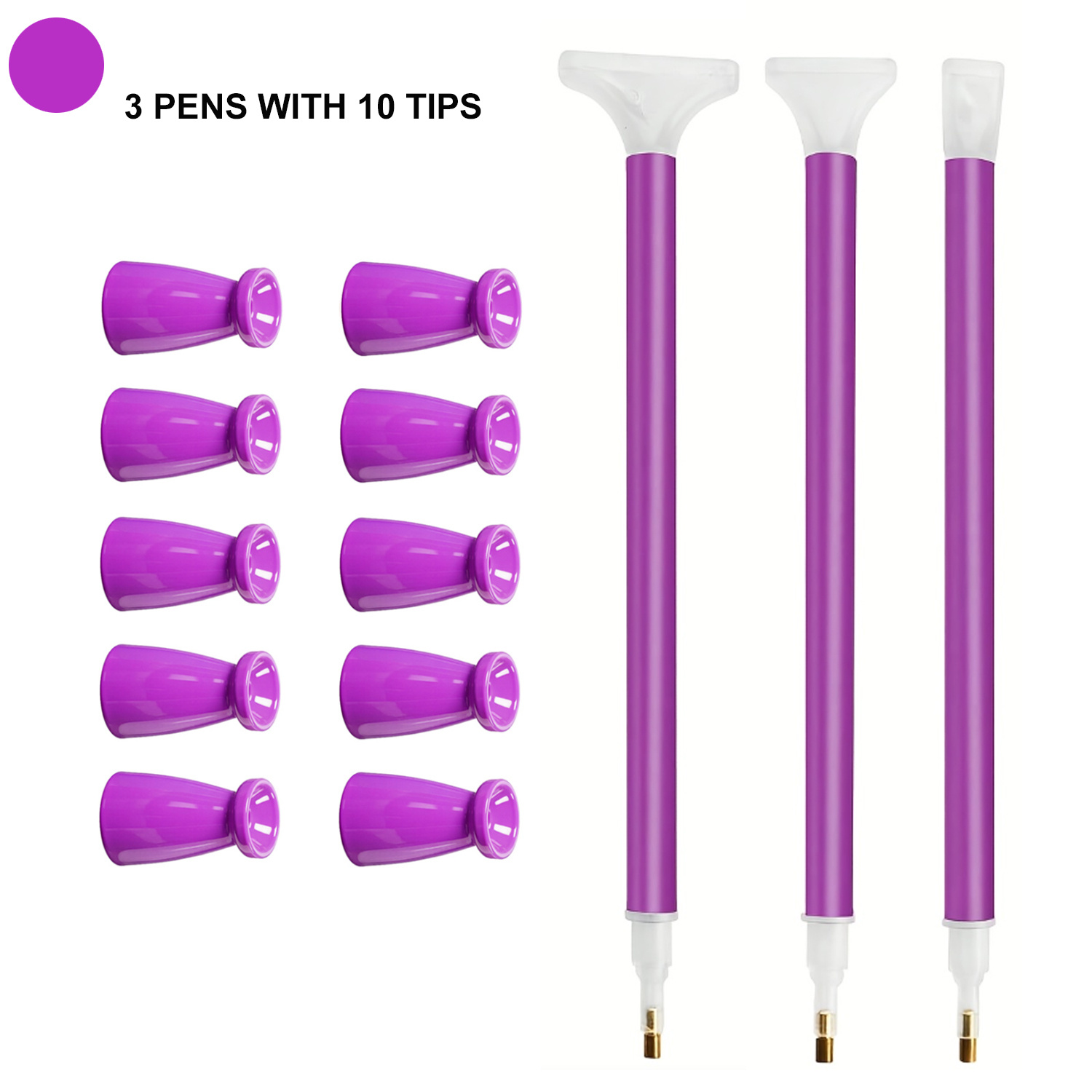 Art Craft Kits - 10 Silicone Tips & 3 Pens