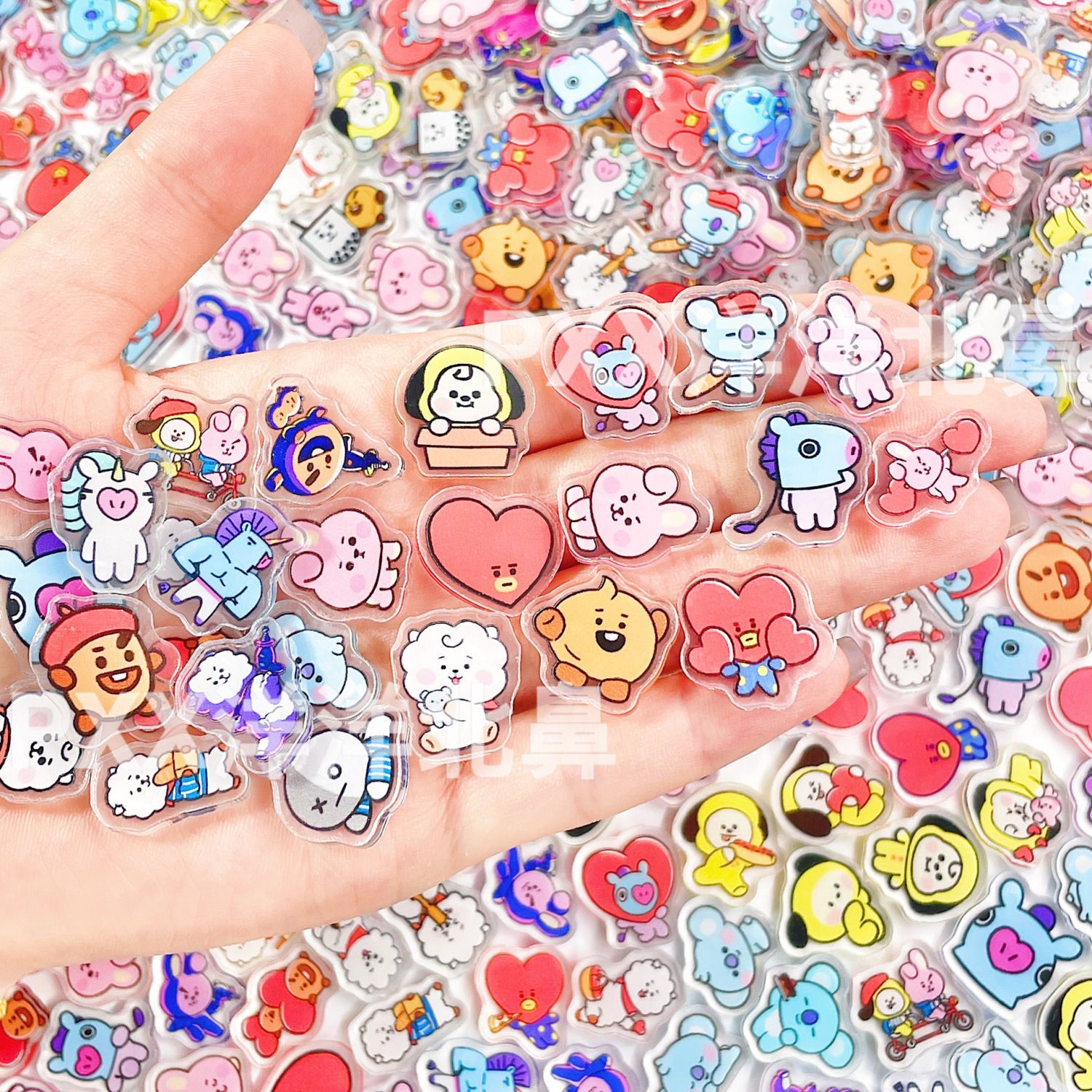 Art Craft Materials - 100pcs BT21 BTS single-layer 2cm acrylic