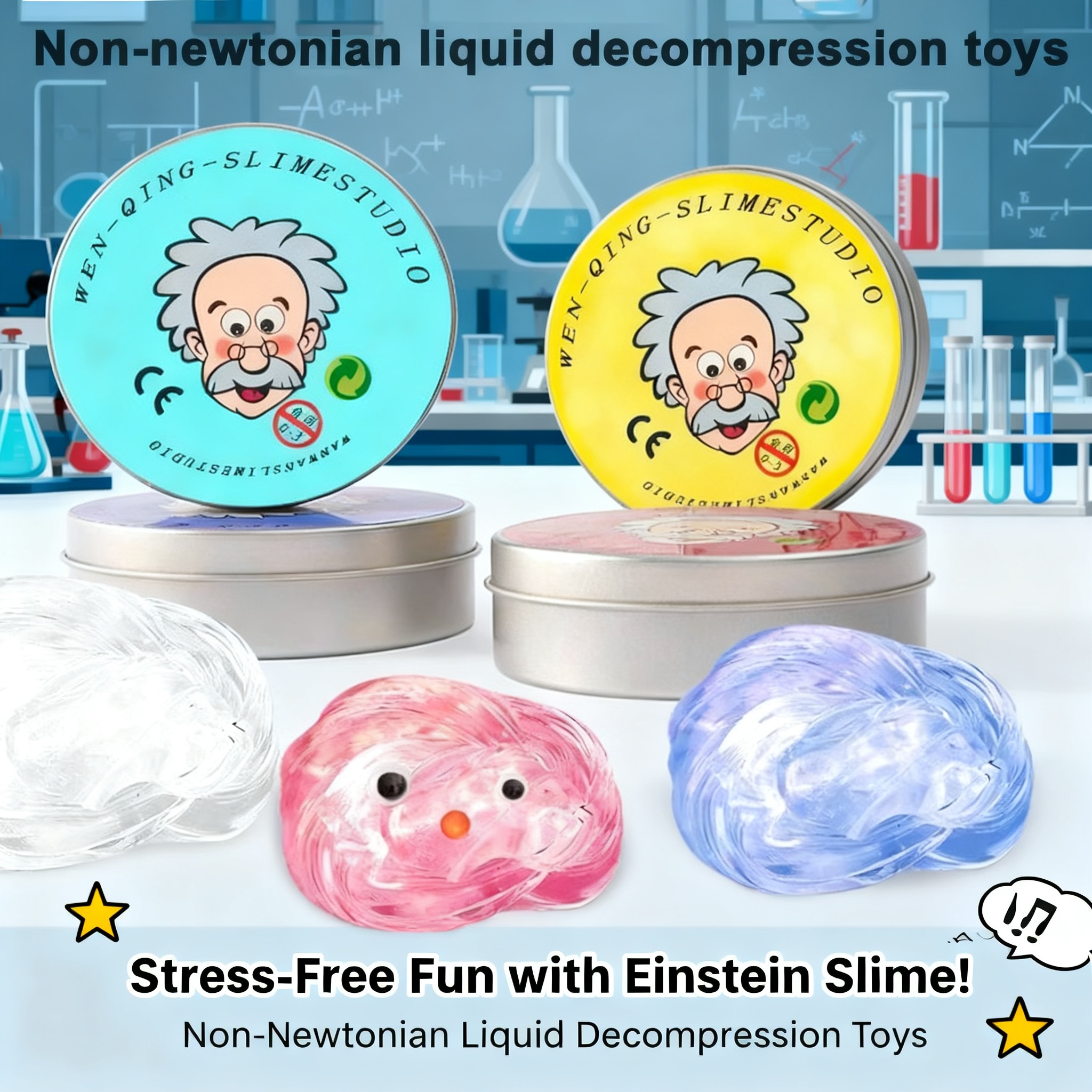 Art Craft Materials - Creative Colorful Non-Newtonian Liquid Decompression Toys