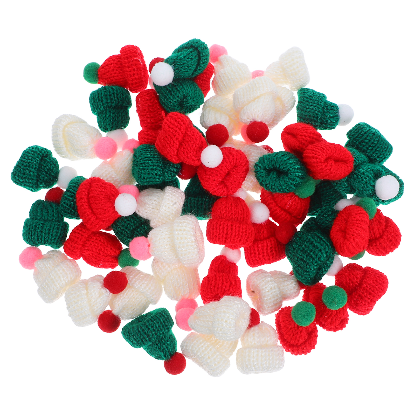 Art Craft Yarn - 60Pcs Mini Knit Hats for Crafts