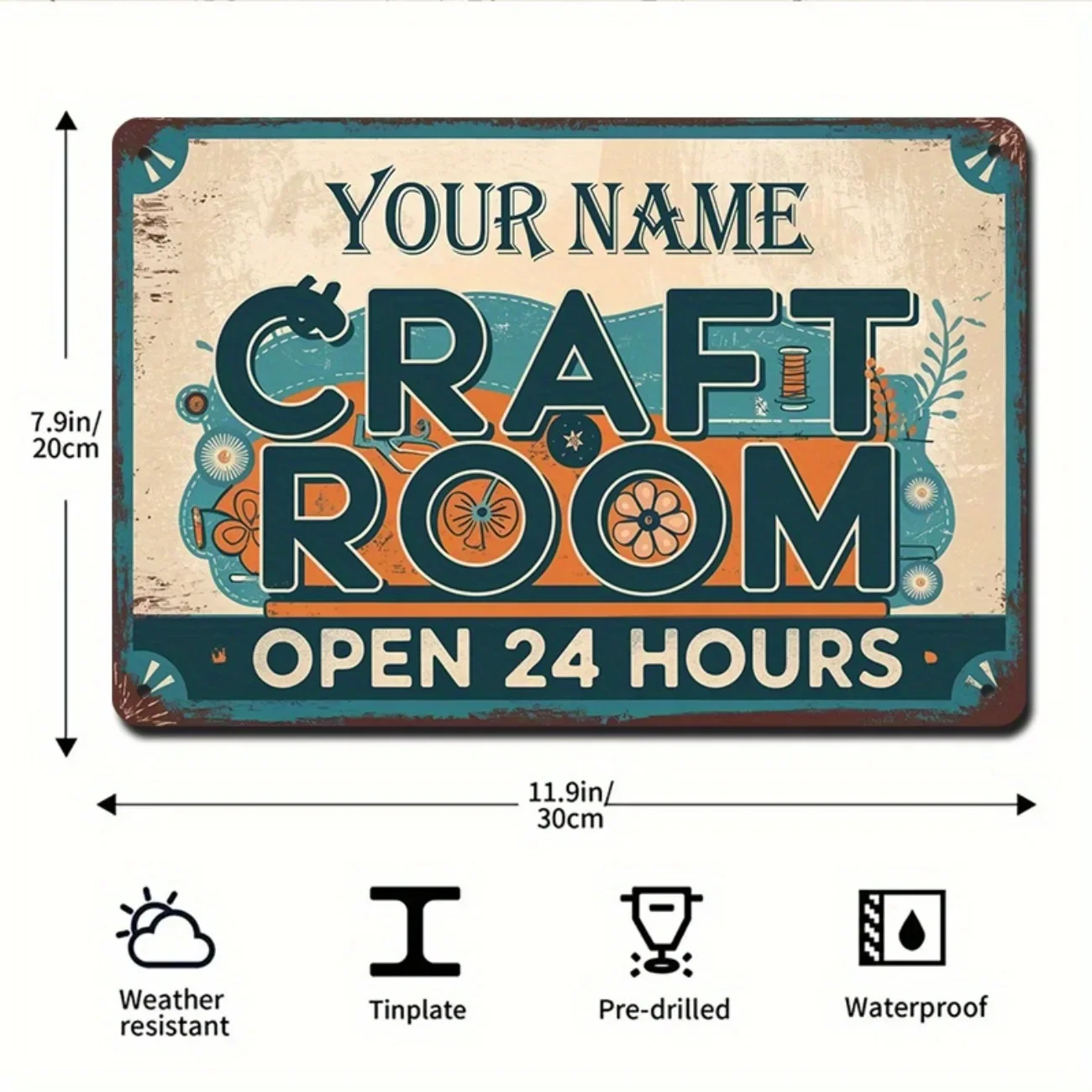 Personalized Vintage Metal Cra - Art Craft Quotes recensie en prijs