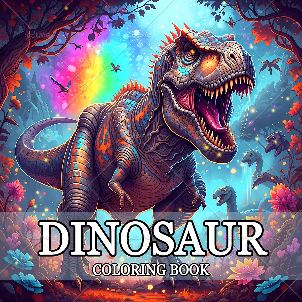 DINOSAUR Coloring Book Adult R - Art Craft Dinosaur recensie en prijs