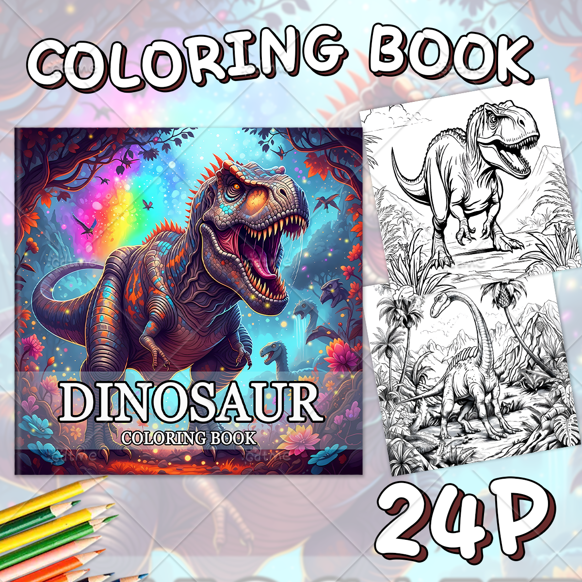 DINOSAUR Coloring Book Adult R - Art Craft Dinosaur recensie en prijs