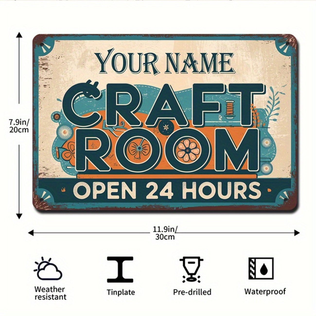 Personalized Vintage Metal Cra - Art Craft Quotes recensie en prijs