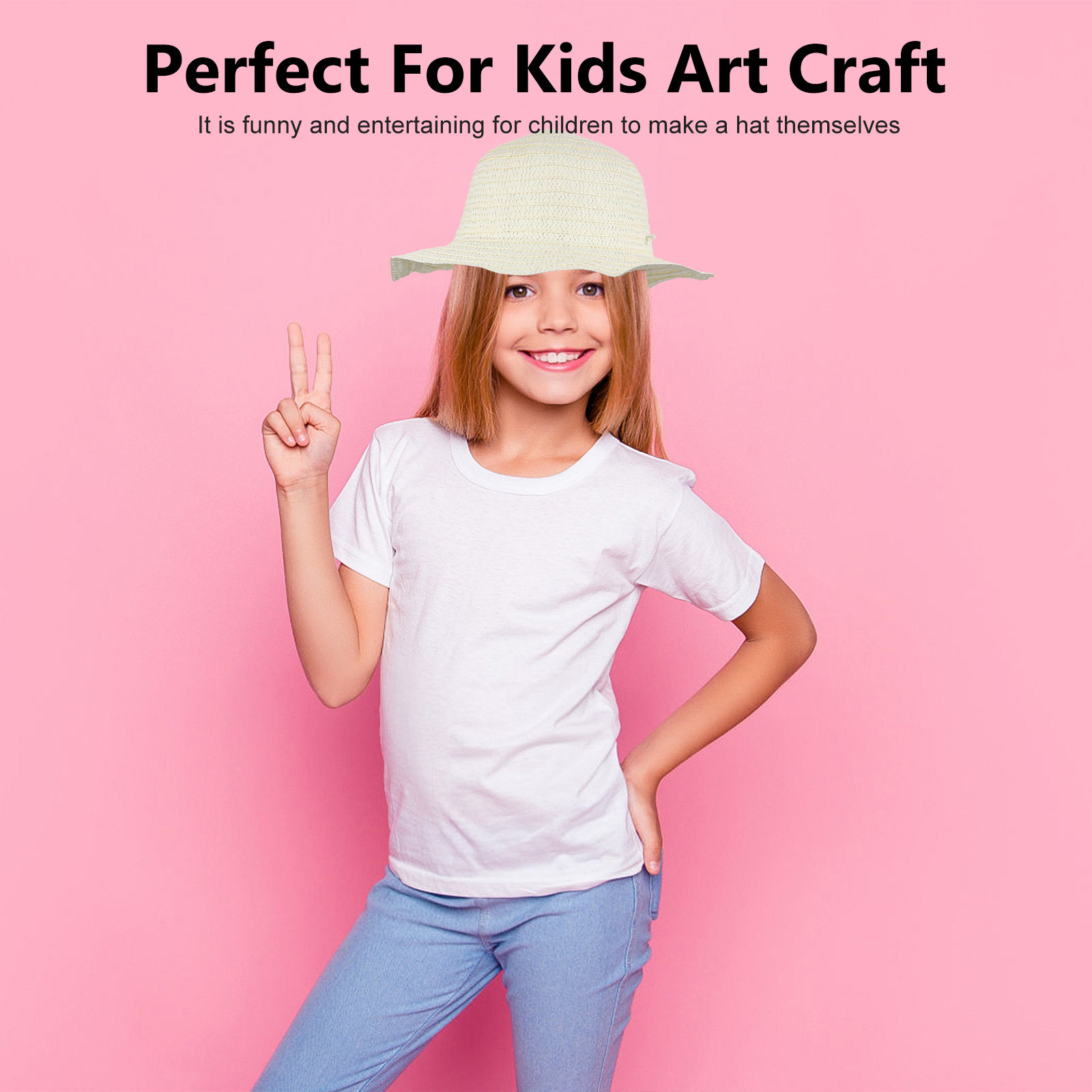 1Set DIY Straw Hat Painting Se - Art Craft Hat recensie en prijs