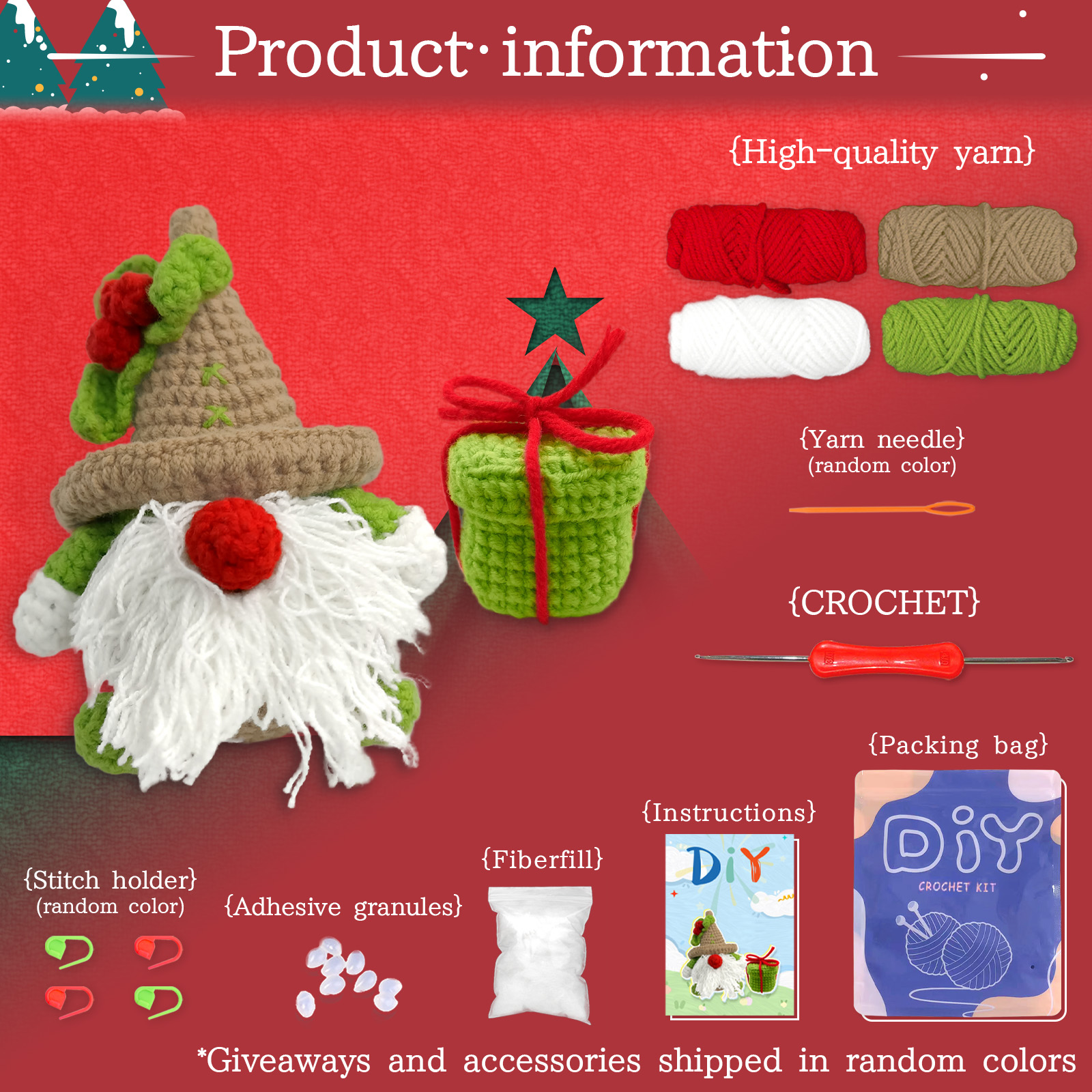 YAMAXIN 2PC Christmas Themed C - Art Craft Yarn recensie en prijs