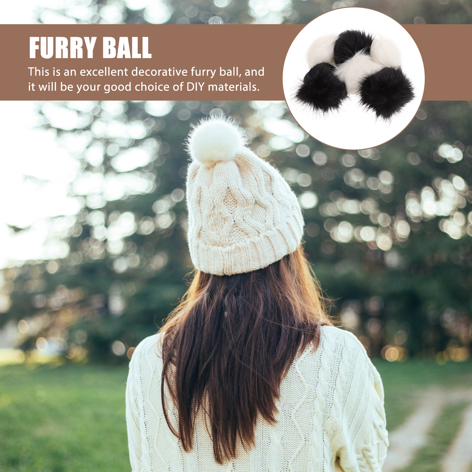 6Pcs Soft Simulation Pom Poms  - Art Craft Hat recensie en prijs