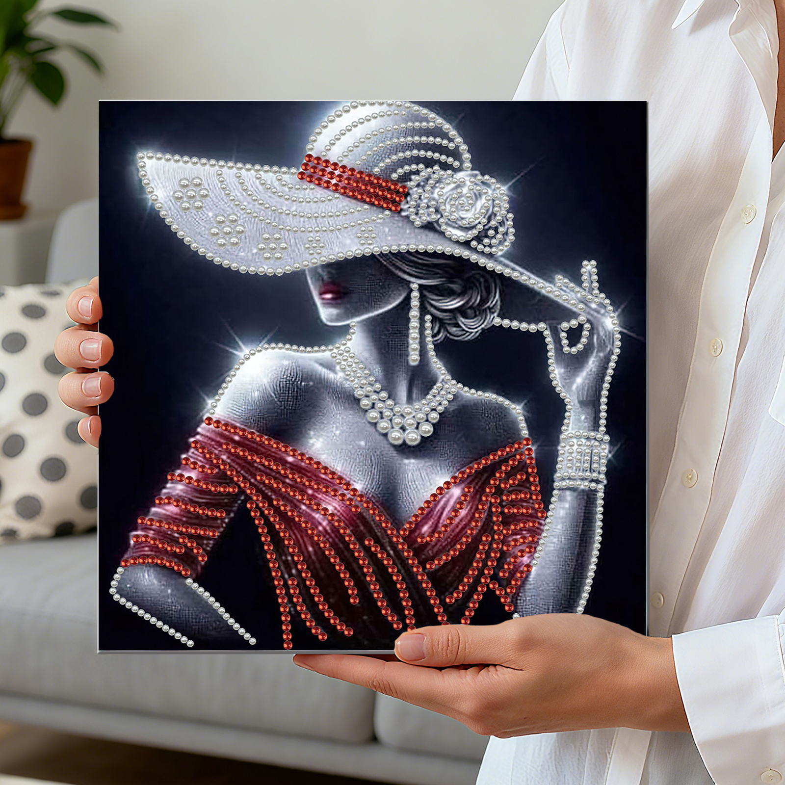 Elegant Lady Full 5D DIY Pearl - Art Craft Gift Ideas recensie en prijs