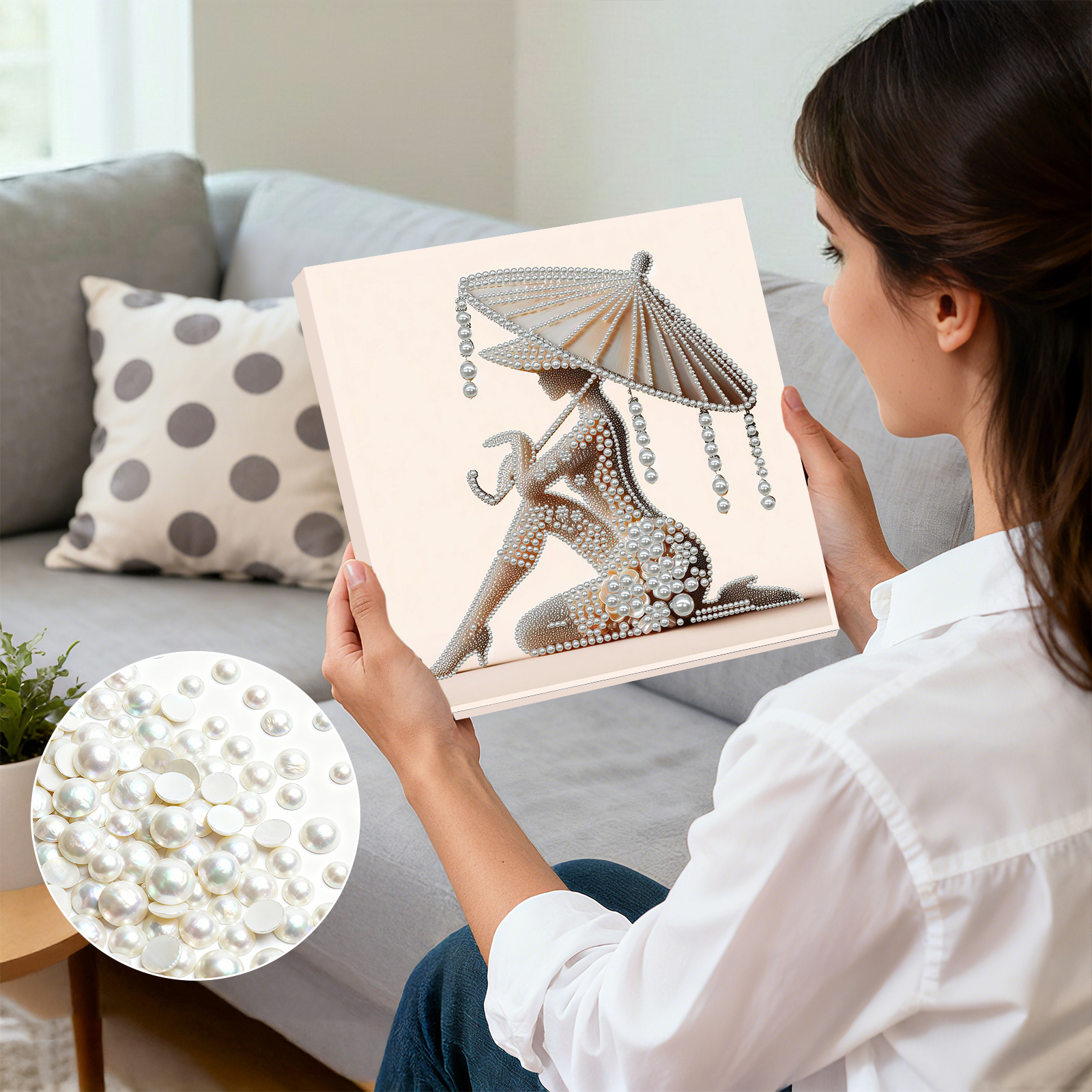 Elegant Lady Full 5D DIY Pearl - Art Craft Gift Ideas recensie en prijs