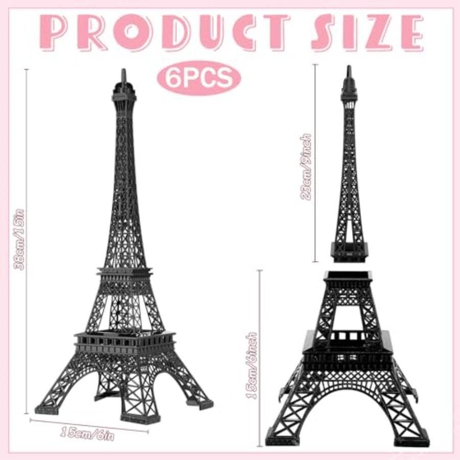 6 Pcs 15'' Eiffel Tower Statue - Art Craft Model recensie en prijs