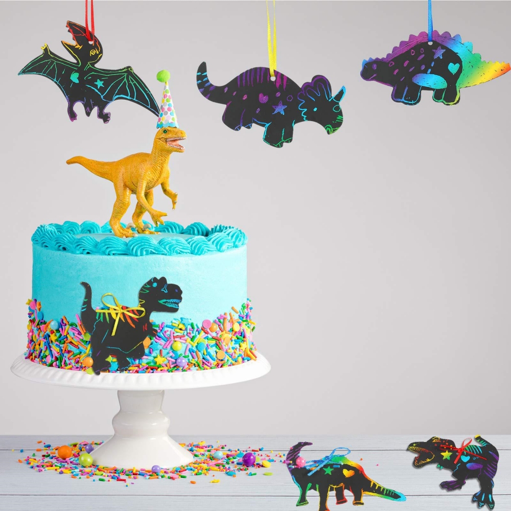 12Pcs Cartoon Dinosaur Scratch - Art Craft Dinosaur recensie en prijs