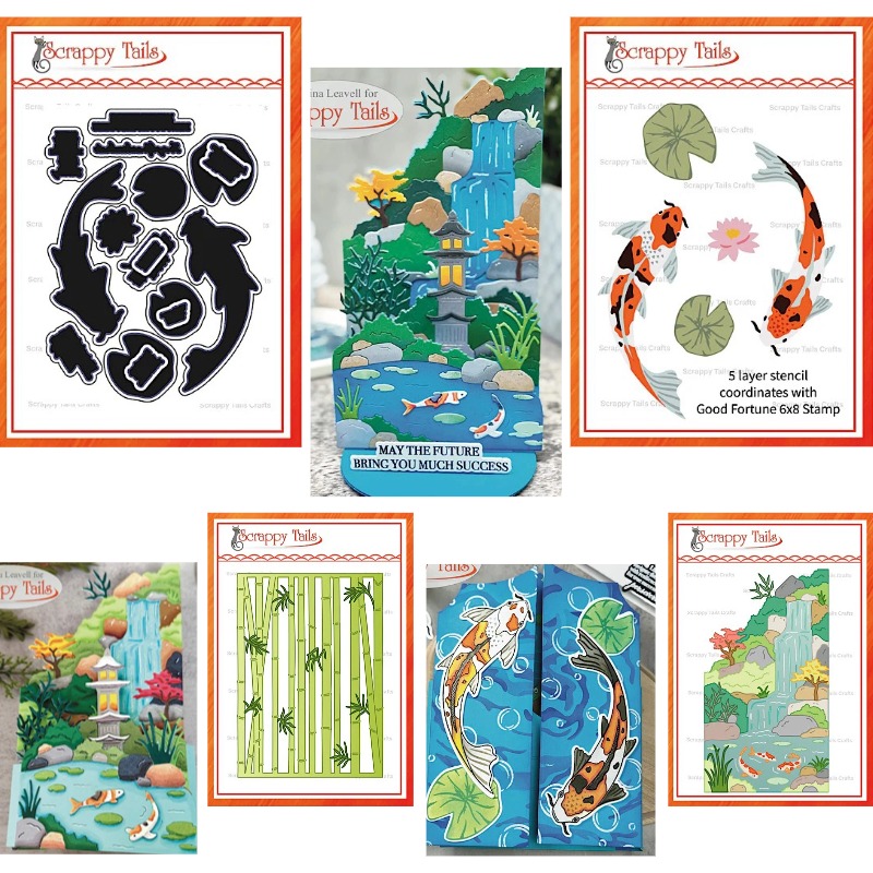 Ragonflies Bamboo Pond Koi Fis - Stencil Cutting Plotter recensie en prijs