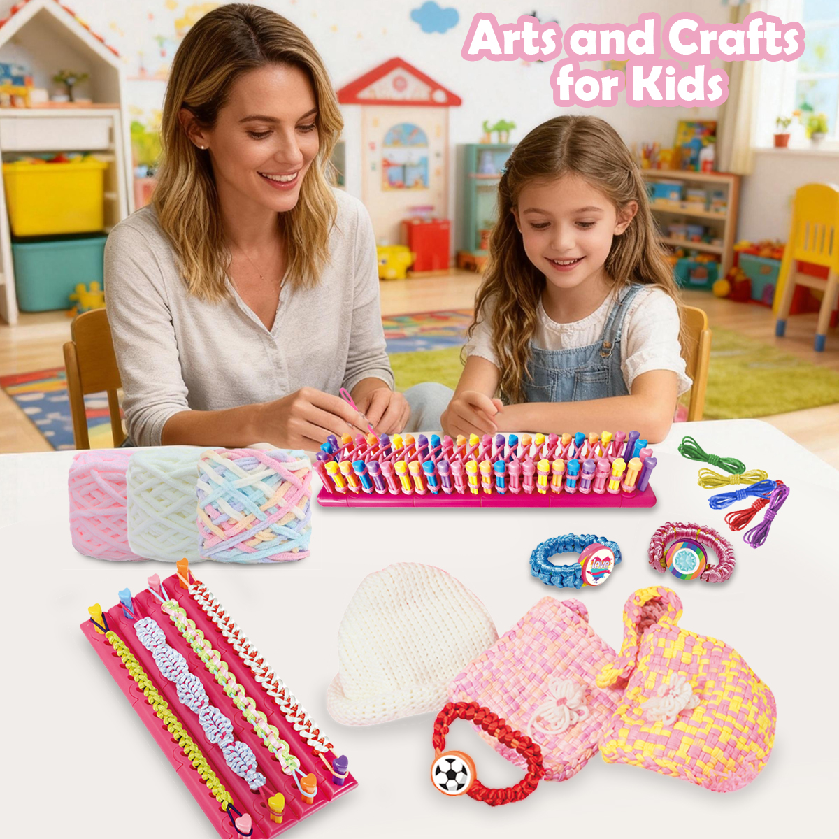 DIY Weaving Kit Toys for Kids, - Art Craft Hat recensie en prijs