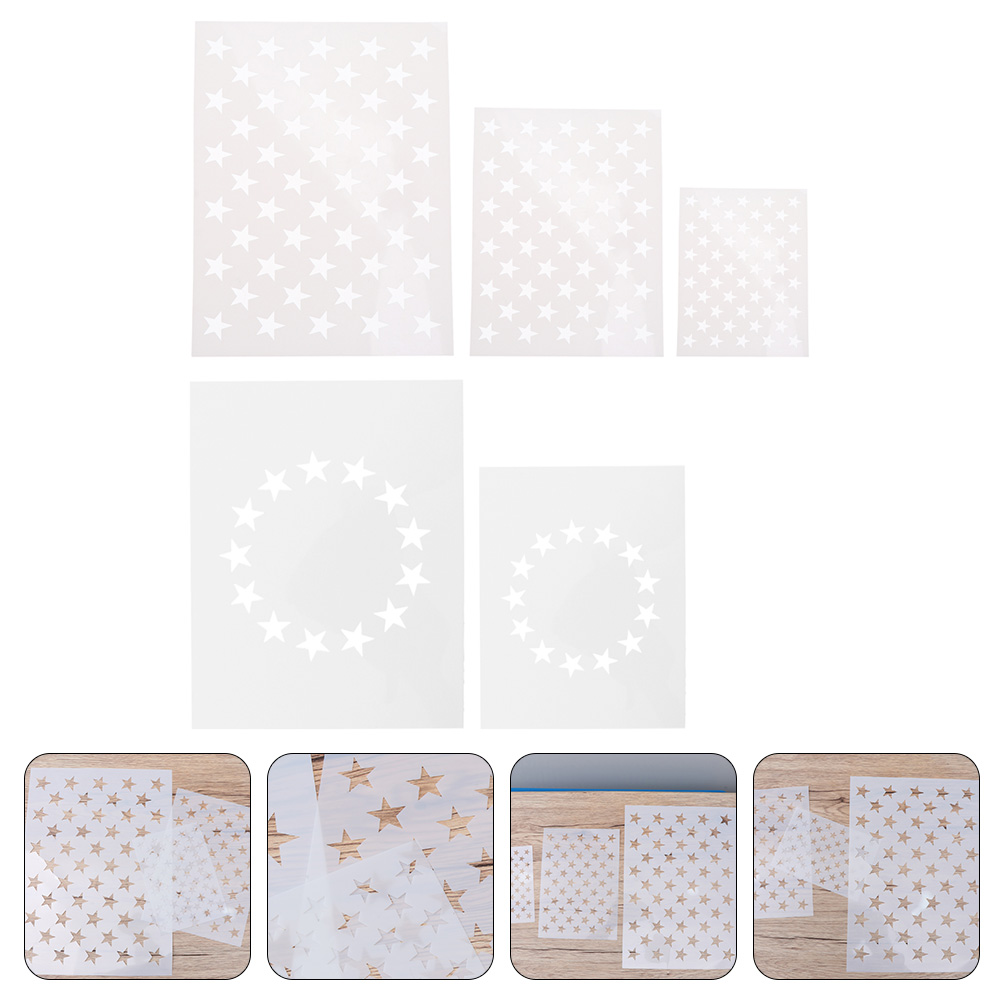 5pcs Star Stencil Template For - Art And Craft Independence Day recensie en prijs