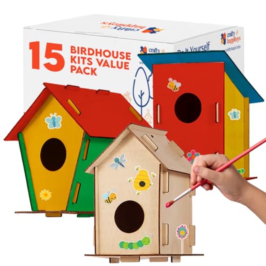 Kit - Unfinished Wood Bird Hou - Art & Craft Kortingscode recensie en prijs
