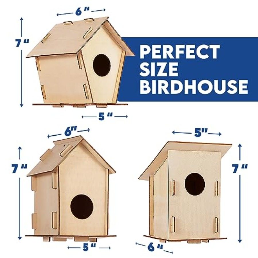 Kit - Unfinished Wood Bird Hou - Art & Craft Kortingscode recensie en prijs
