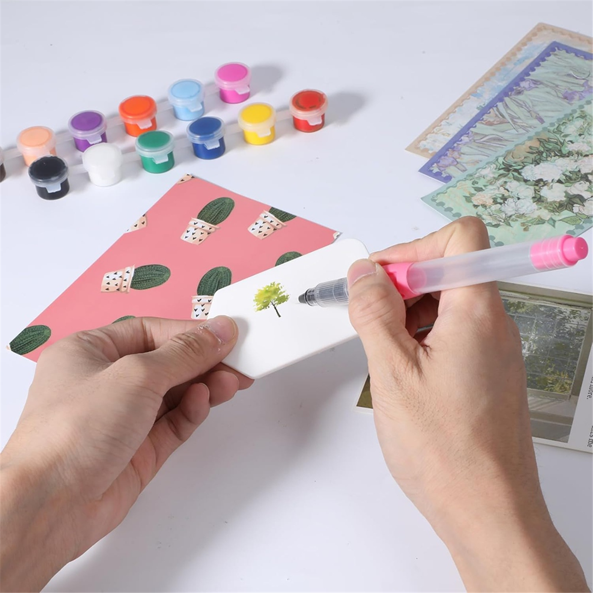 AA98 6Pcs Brushes for Painting - Watercolor Brush Pen recensie en prijs