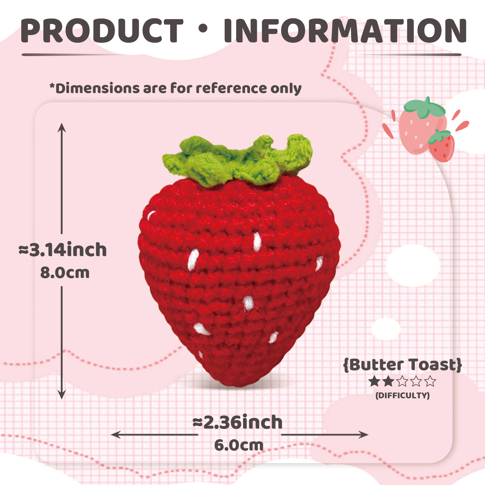 YAMAXIN 1PC Fruit Theme Croche - Art Craft Yarn recensie en prijs