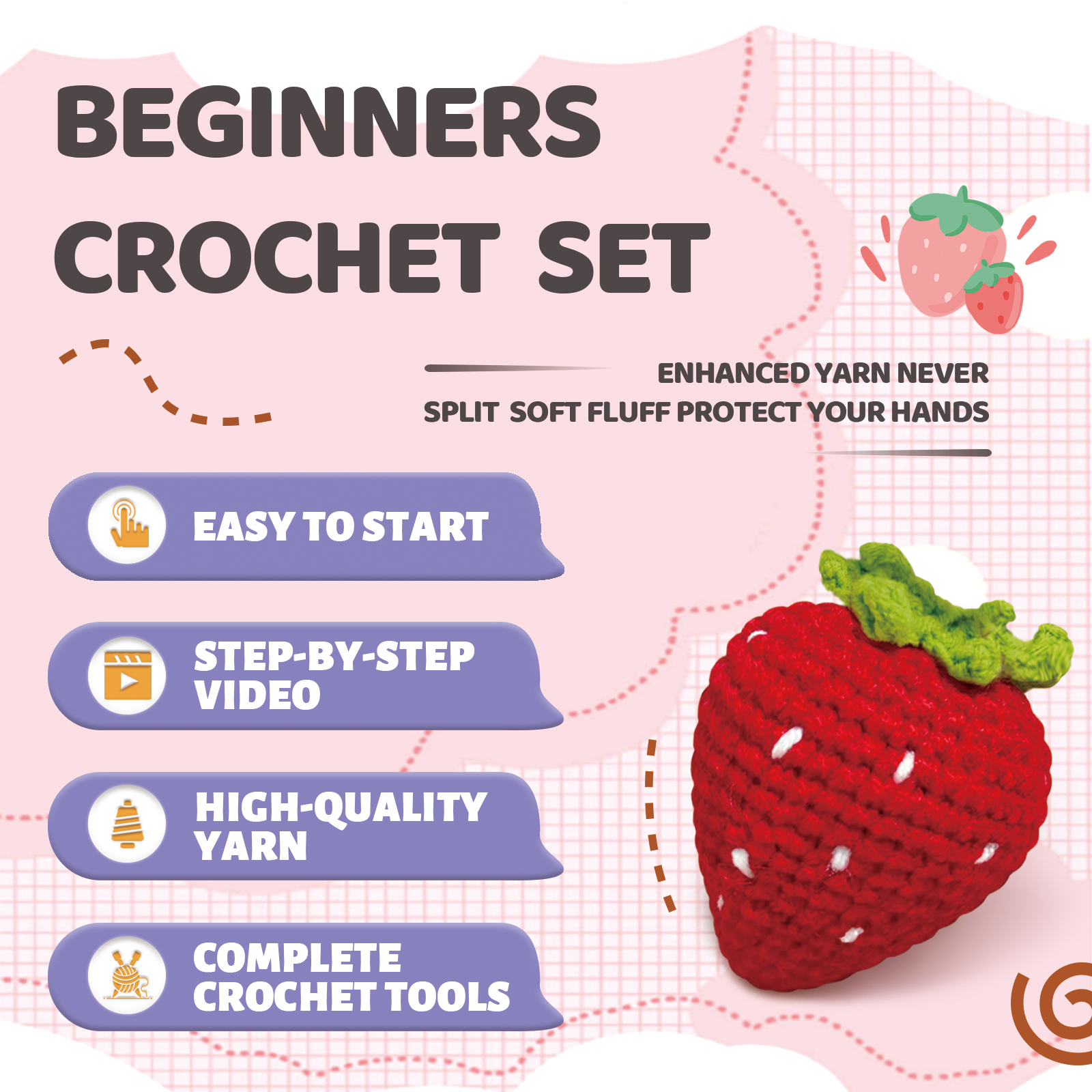 YAMAXIN 1PC Fruit Theme Croche - Art Craft Yarn recensie en prijs
