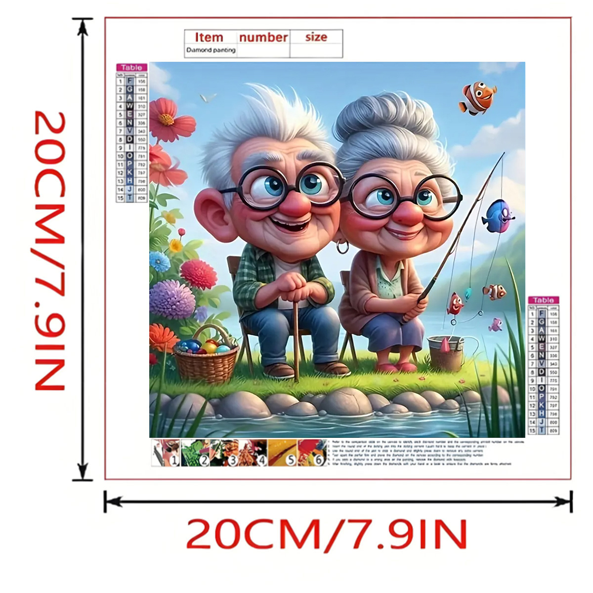 Grandparents Fishing Diamond P - Art Craft Kits For Adults recensie en prijs