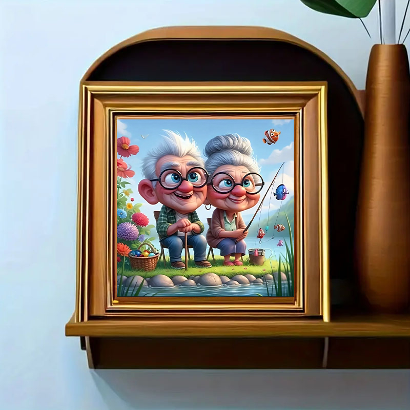 Grandparents Fishing Diamond P - Art Craft Kits For Adults recensie en prijs