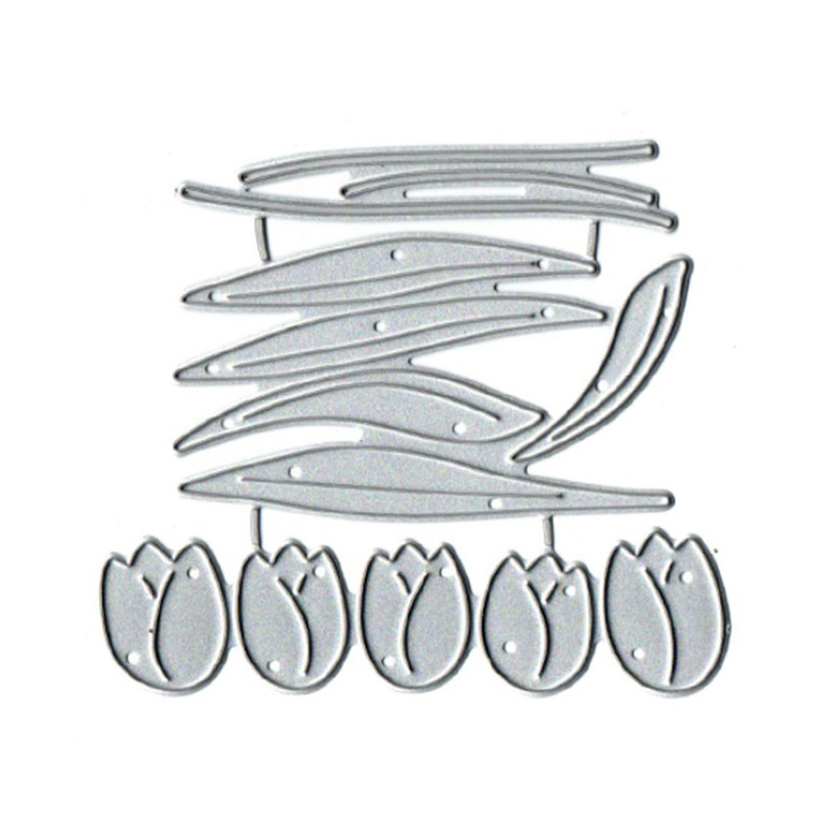 Tulip flower and leaf plant cu - Stencil Cutting Plotter recensie en prijs