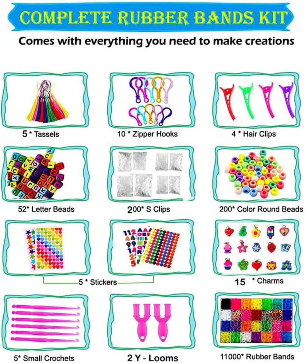 12080+ Loom Bands Set, Rubber  - Art Craft Gift Ideas recensie en prijs