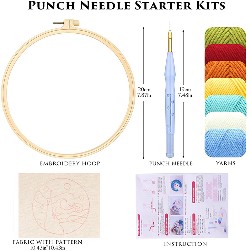 Punch Needle Embroidery Kit fo - Art Craft Yarn recensie en prijs
