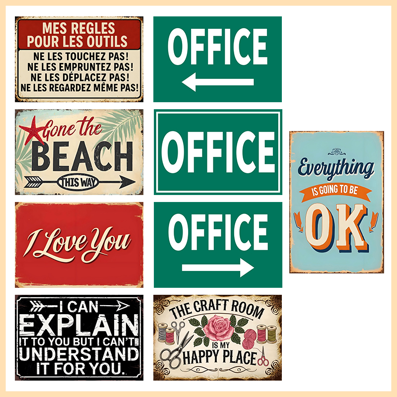 Vintage Office & Craft Room Me - Art Craft Quotes recensie en prijs