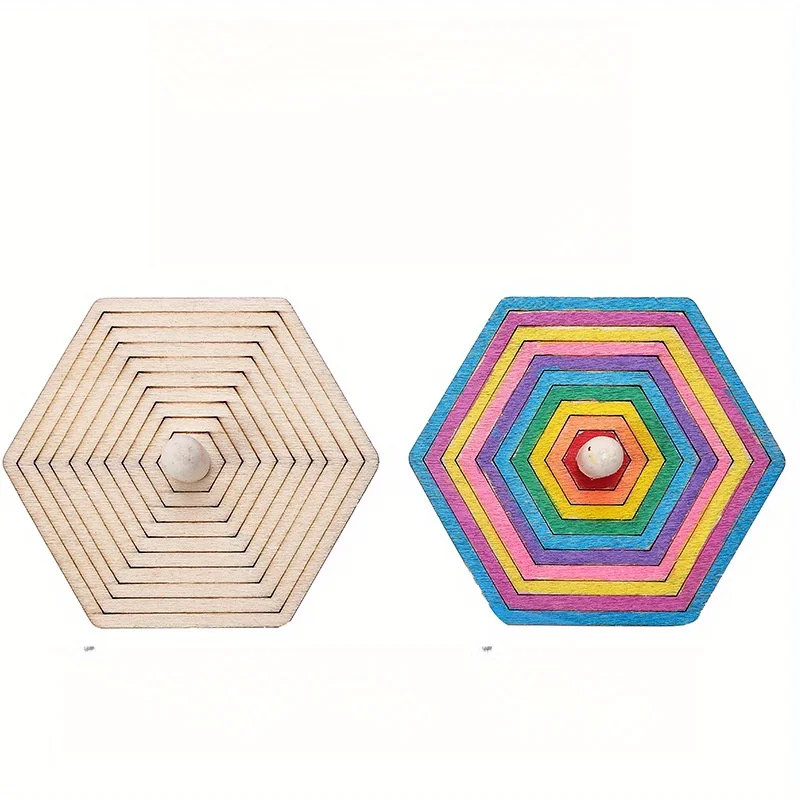 16pcs Wooden Spinning Top Craf - Art Craft Gift Ideas recensie en prijs