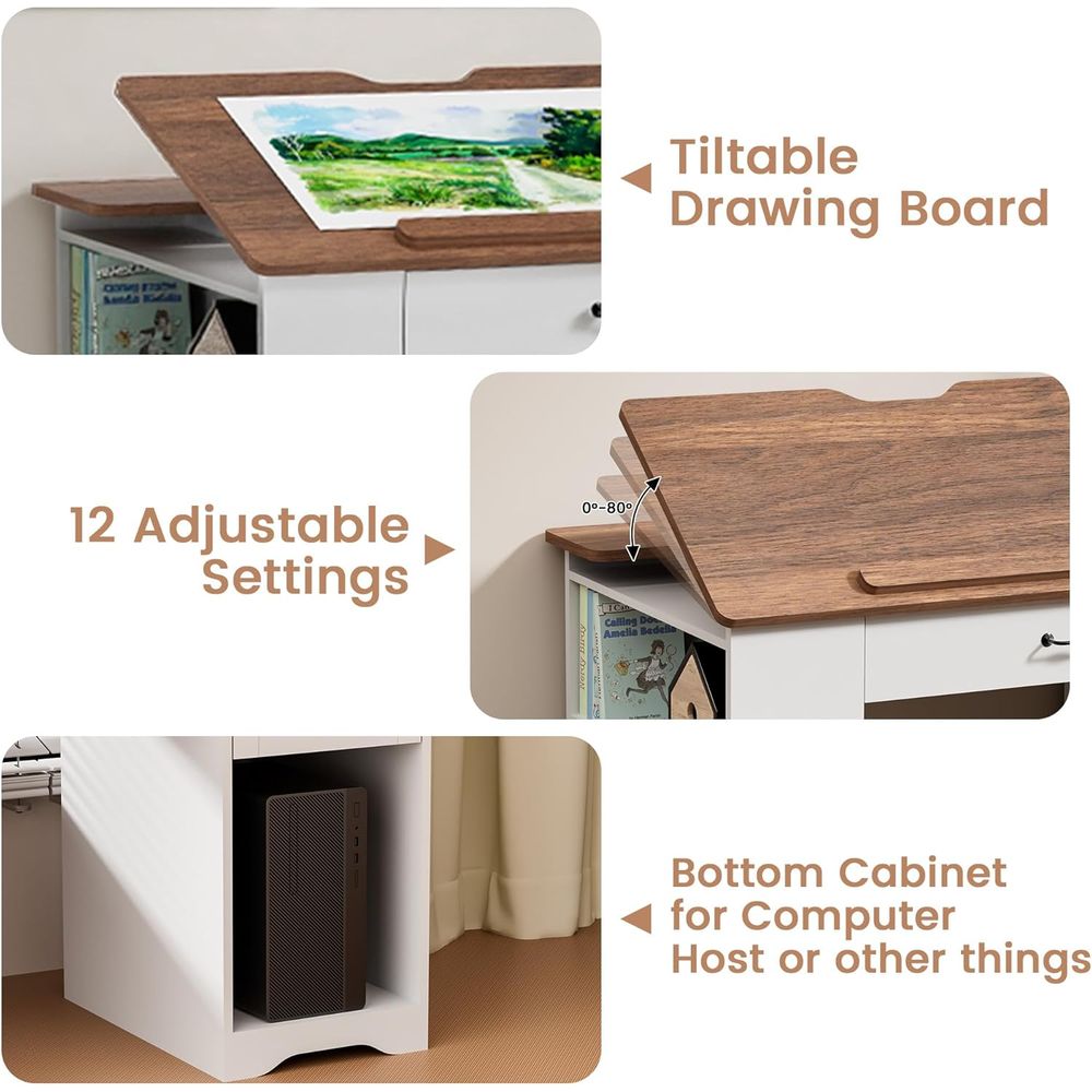 Adjustable Desk with Storage a - Art & Craft Kortingscode recensie en prijs