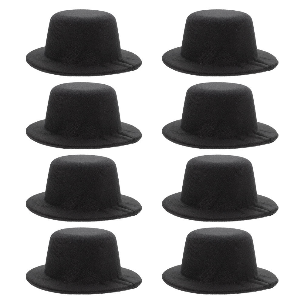 8Pcs Mini Top Hats Black Forma - Art Craft Hat recensie en prijs