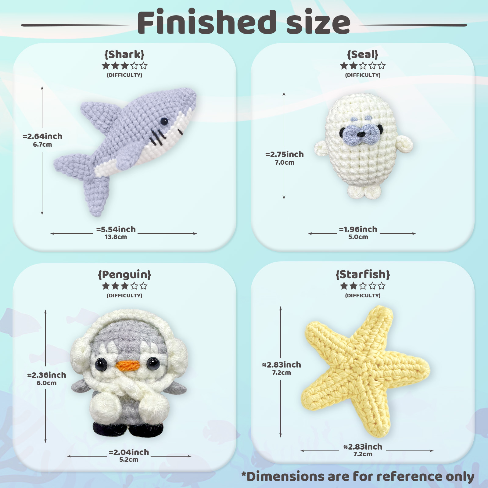 YAMAXIN 4PCS DIY Crochet Kit f - Art Craft Yarn recensie en prijs