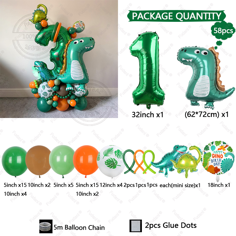 58pcs Carton Green Dinosaur Ba - Art Craft Dinosaur recensie en prijs
