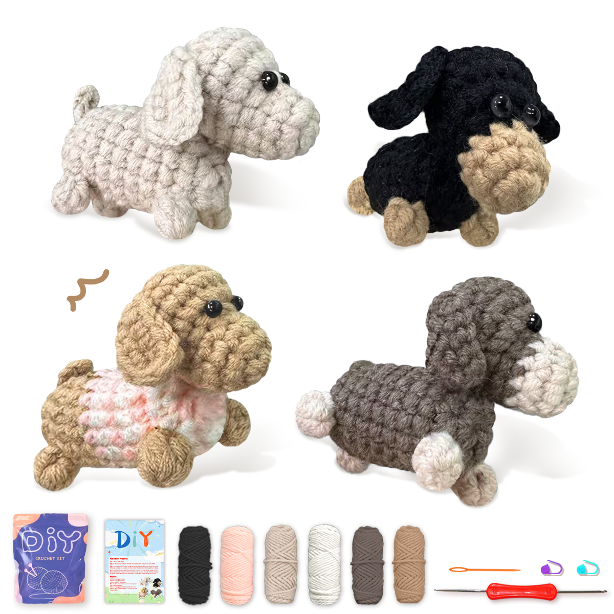 YAMAXIN 4PC Dog Crochet Needle - Art Craft Yarn recensie en prijs