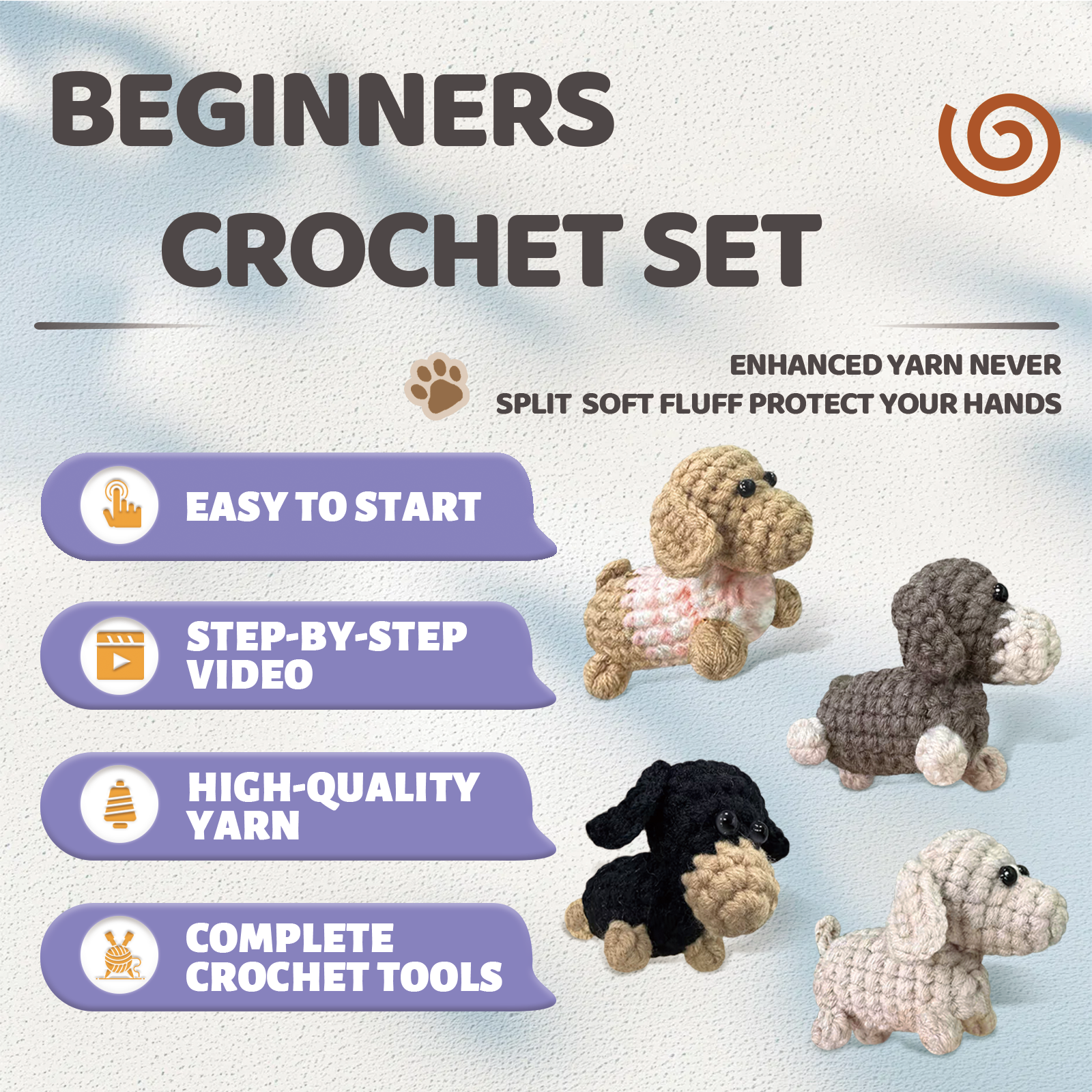 YAMAXIN 4PC Dog Crochet Needle - Art Craft Yarn recensie en prijs