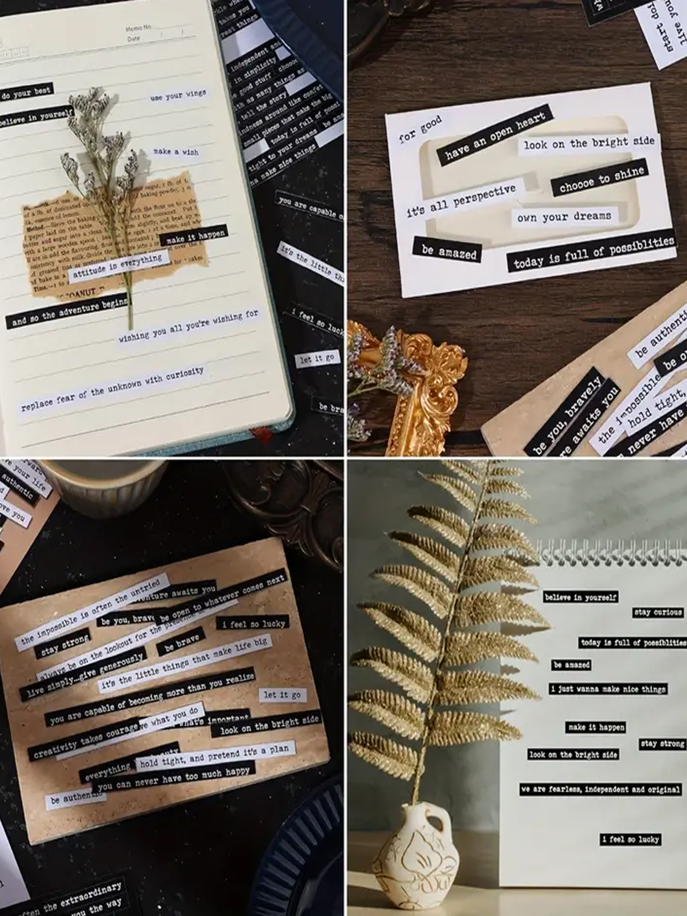 8 Sheets/406pcs Motivational Q - Art Craft Quotes recensie en prijs