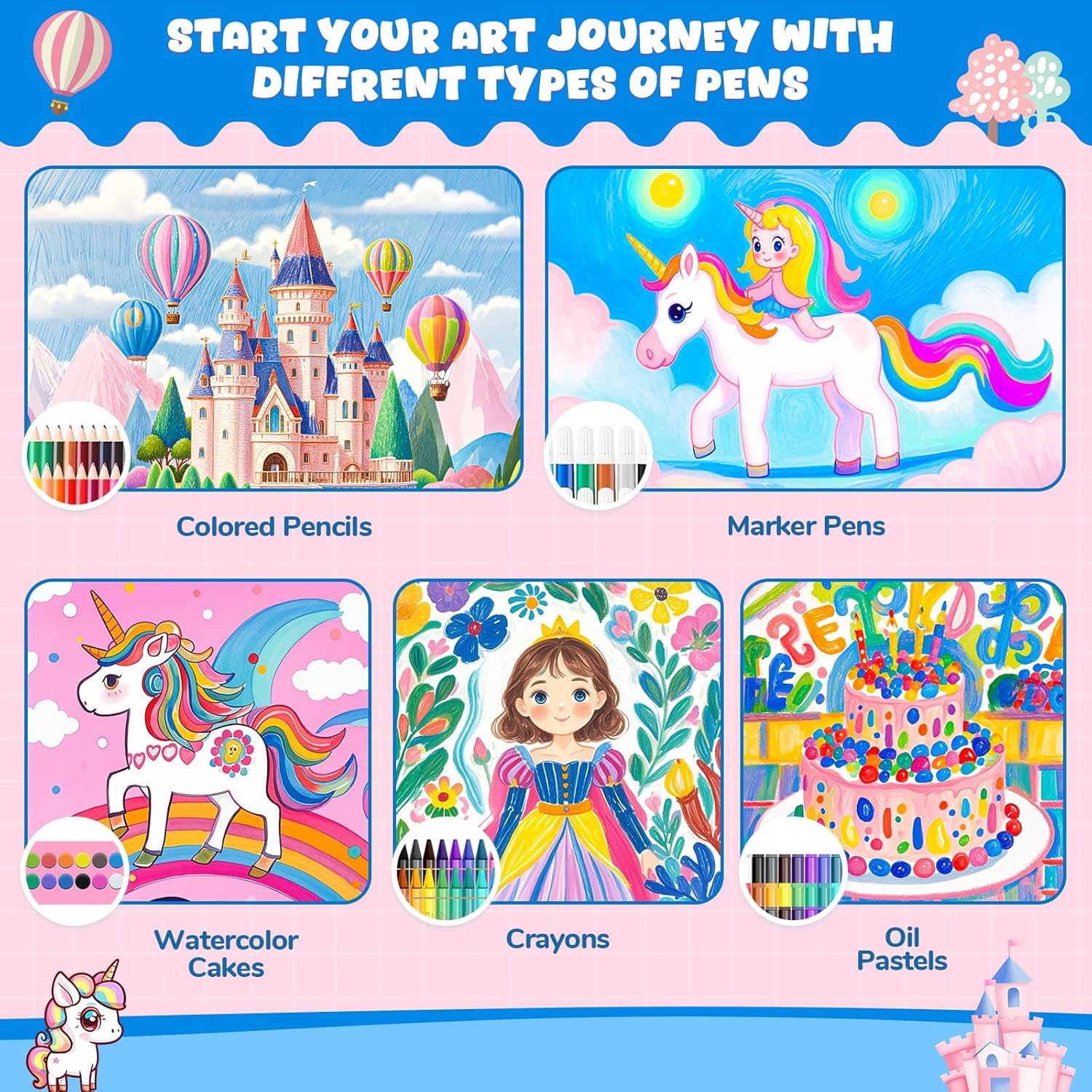 Coloring Book Set for Kids, Di - Watercolor Brush Pen recensie en prijs