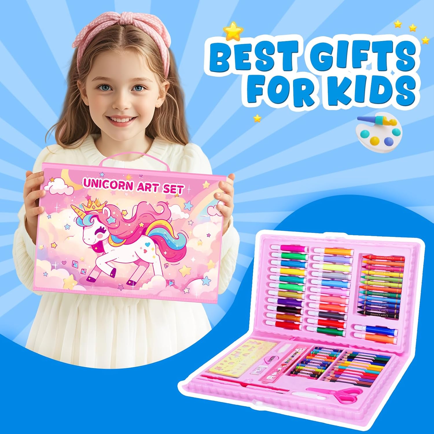 Coloring Book Set for Kids, Di - Watercolor Brush Pen recensie en prijs