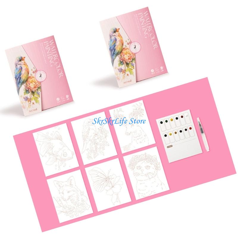 E65E Fun Painting Book For Kid - Watercolor Brush Pen recensie en prijs