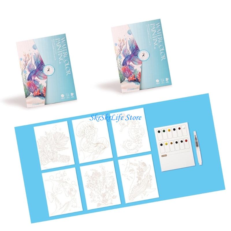 E65E Fun Painting Book For Kid - Watercolor Brush Pen recensie en prijs
