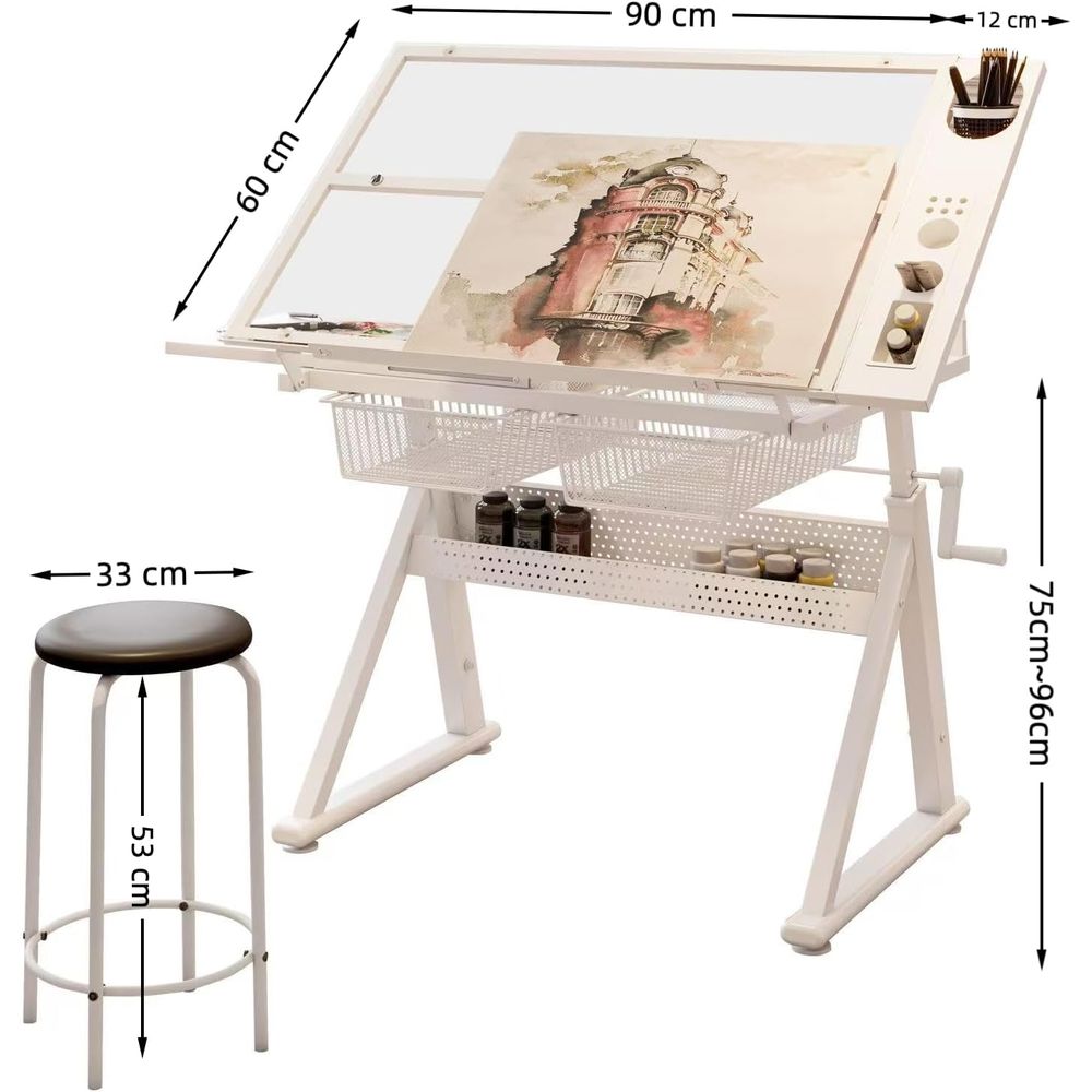 Adjustable Art Desk with Tempe - Art & Craft Kortingscode recensie en prijs