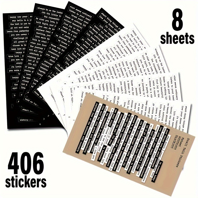 406pcs Inspirational Quote Sti - Art Craft Quotes recensie en prijs