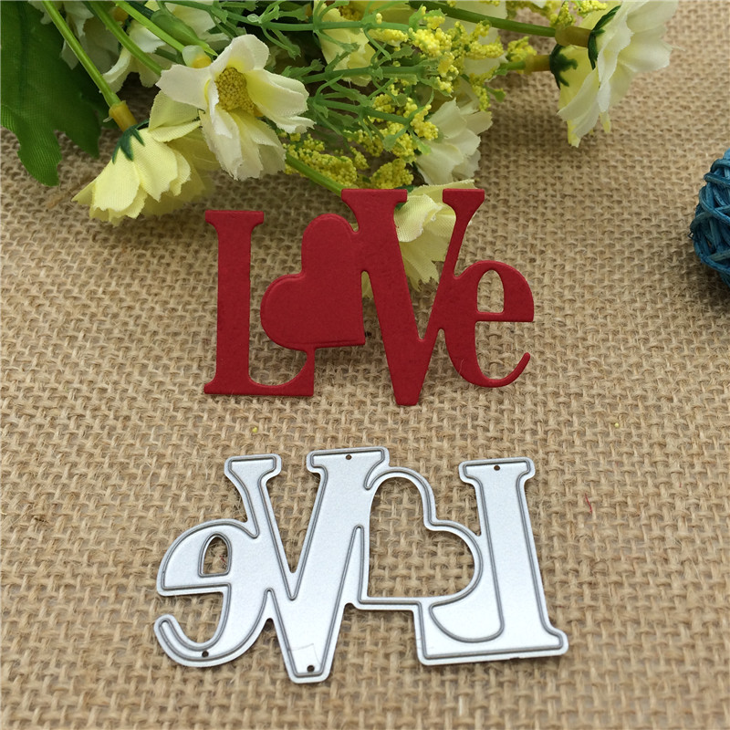 Craft Dies Cut Love Metal sten - Stencil Cutting Plotter recensie en prijs