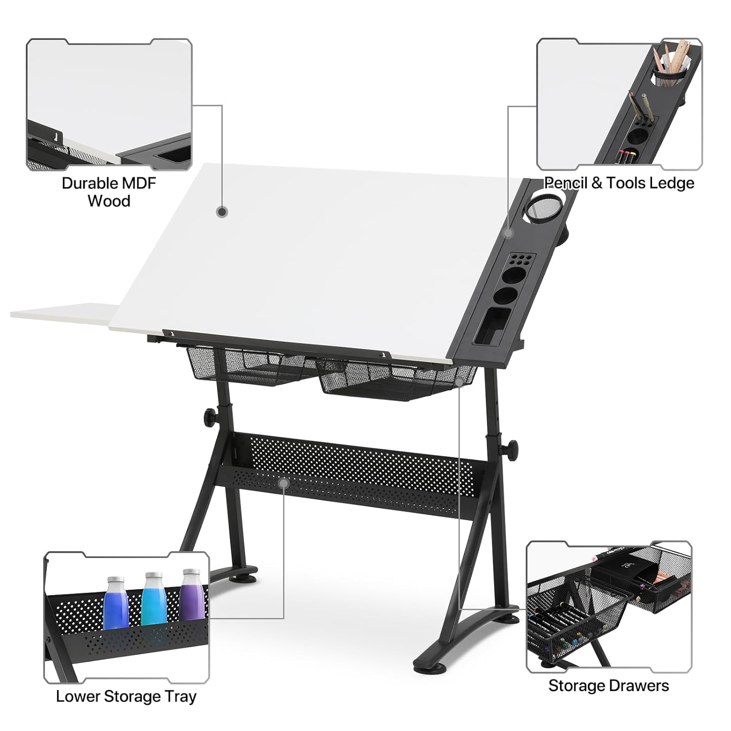 Art Deco Drafting Table, Heigh - Art & Craft Kortingscode recensie en prijs