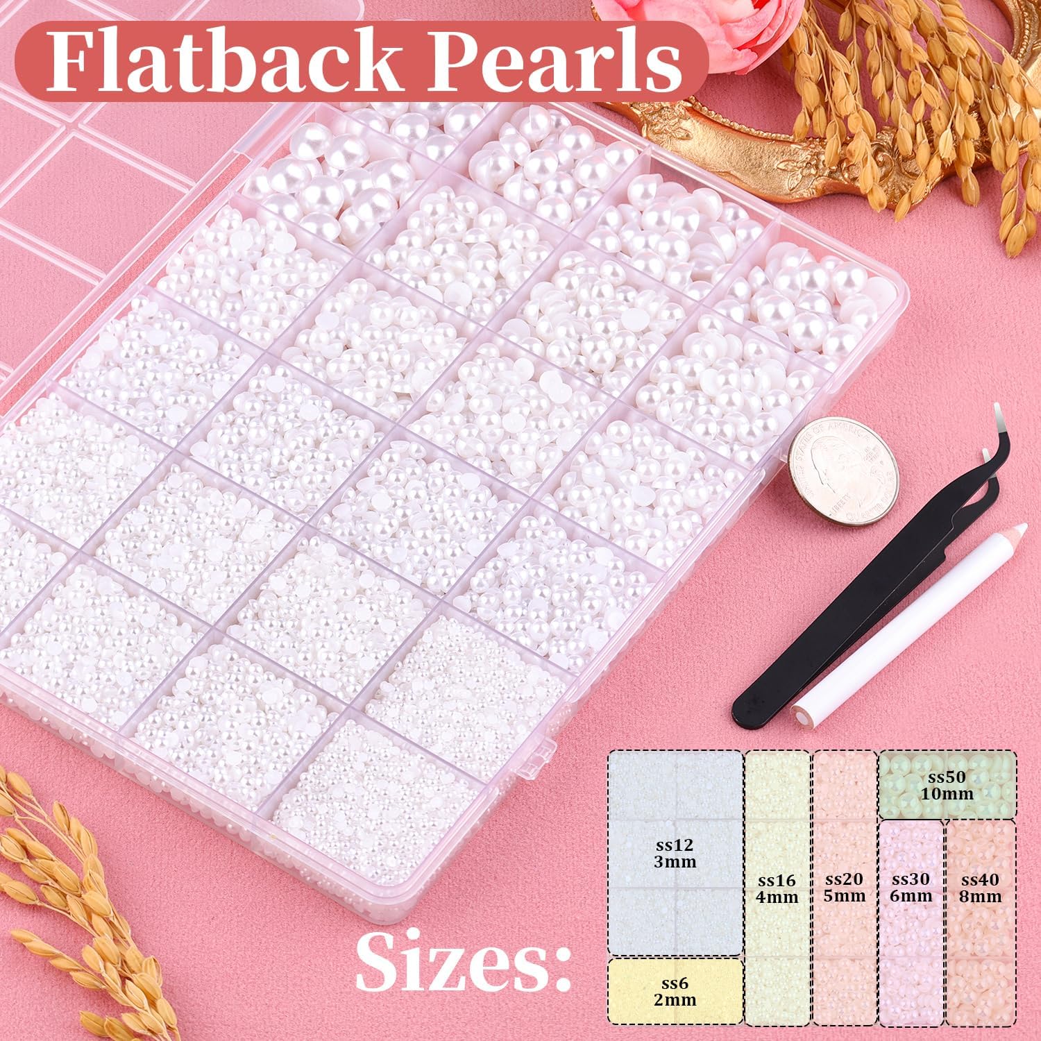 16500Pcs White Flatback Pearls - Art Craft Kits recensie en prijs